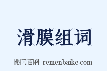 滑膜组词是什么意思的图片